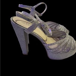 Rouge  Sliver Sparkly Heels